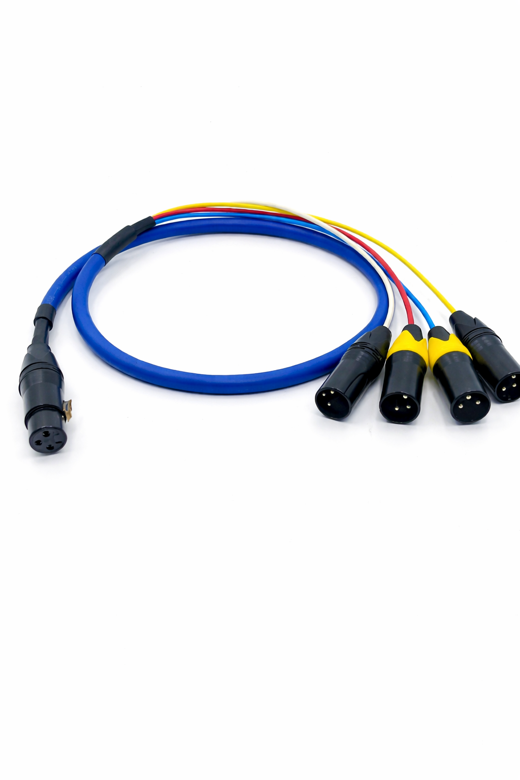 XLR Female to Four XLR Male Y Splitter Cable