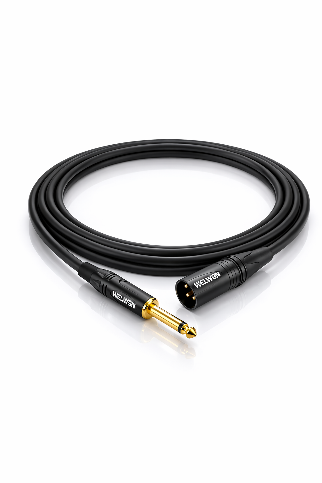 Jack 6.35mm to XLR Male Audio Cable