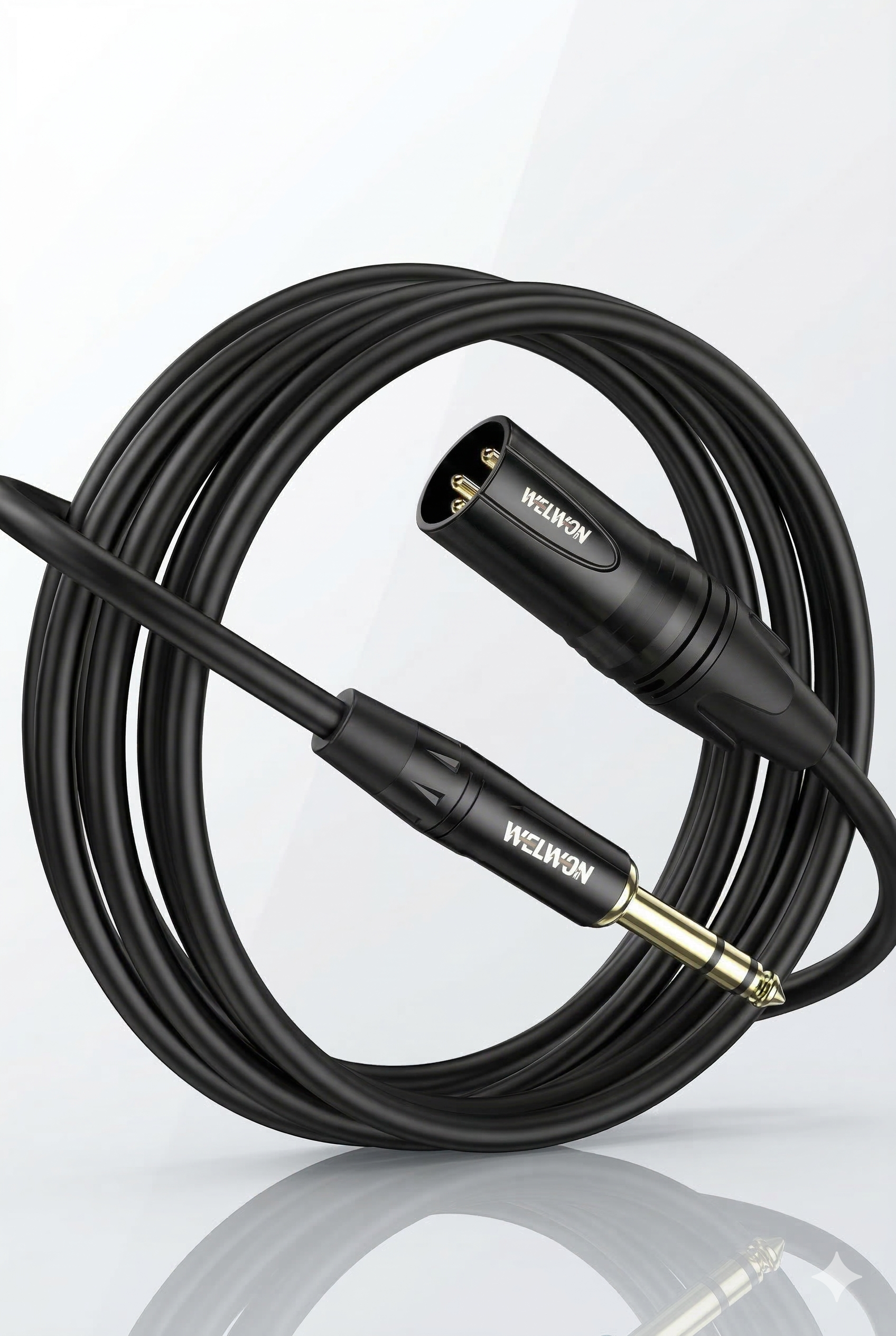 3.5mm Stereo Plug (EP) to XLR Male Audio Cable